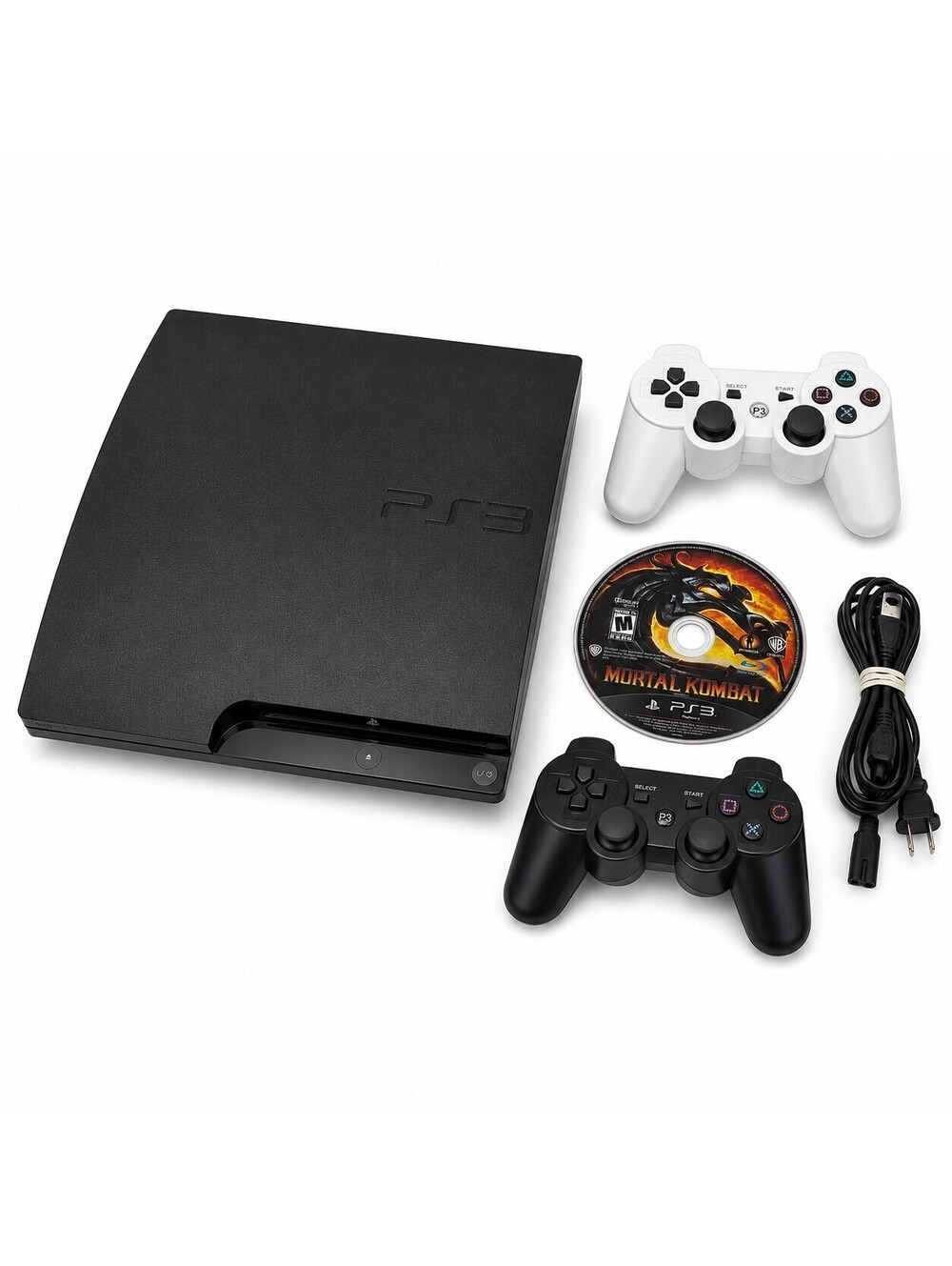 Sony PlayStation 3 Slim CECH-2501A Console 2 Controllers 160 GB Fast Ship